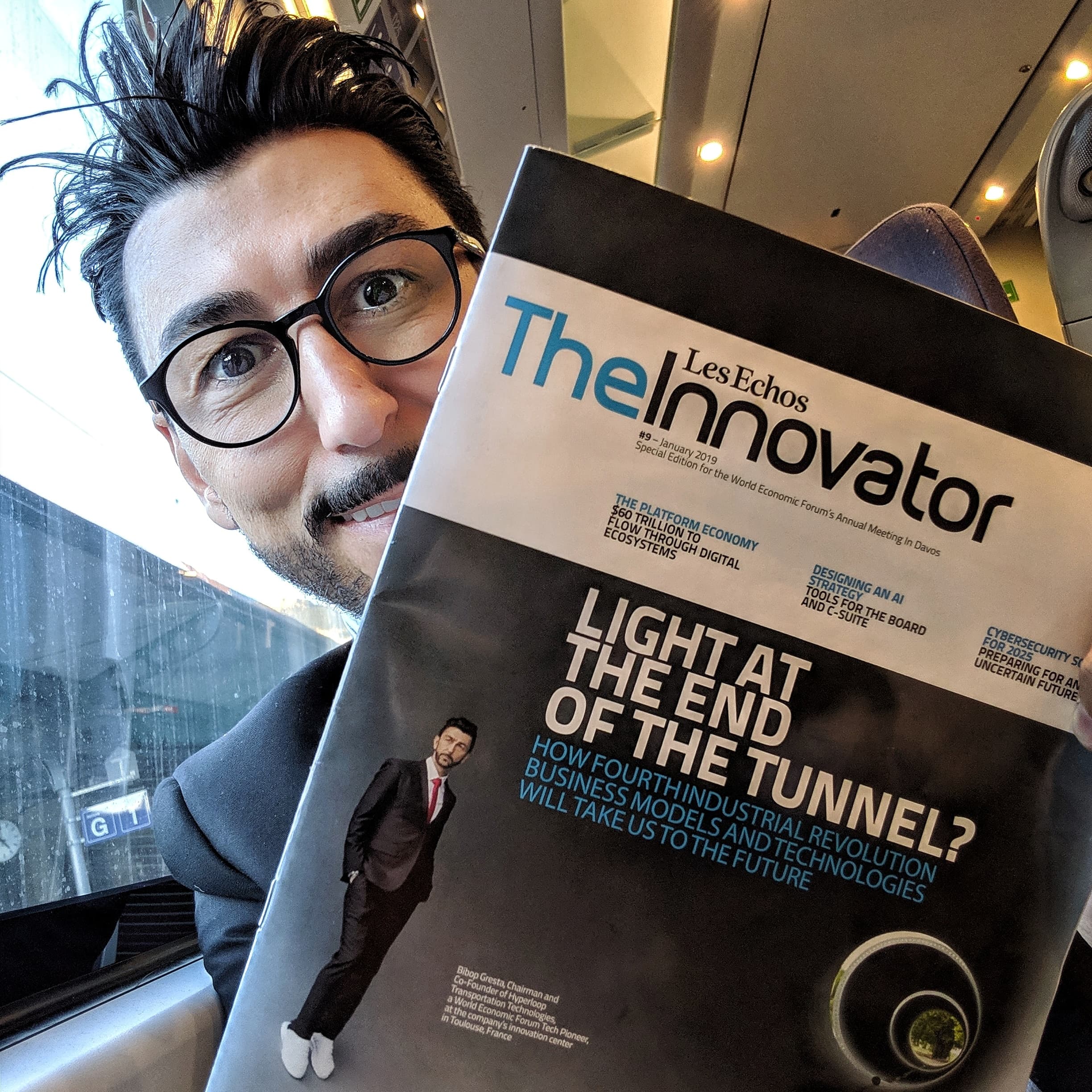 غلاف Les Echos The Innovator مع Bibop Gresta، يناير 2019
