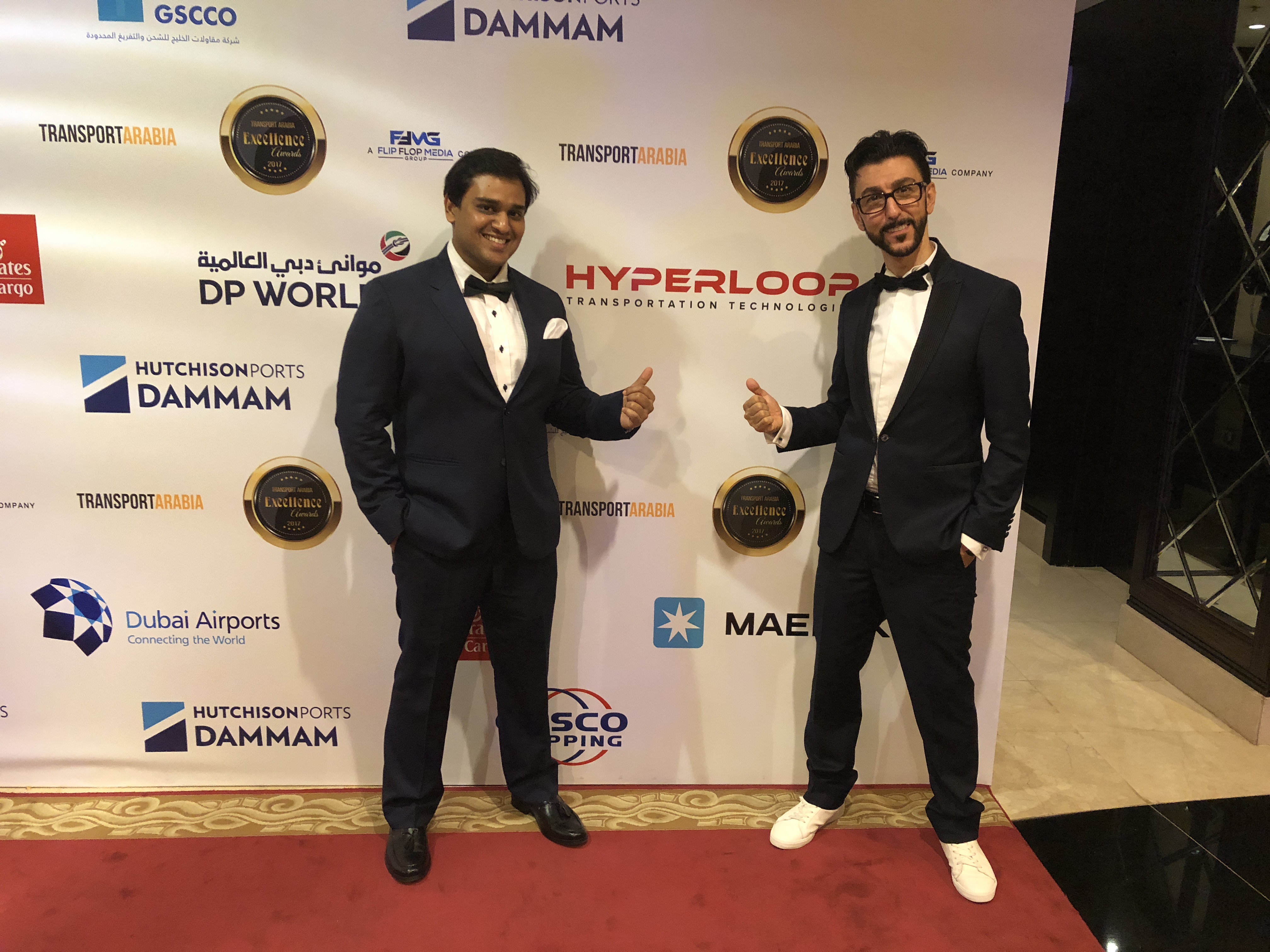 Bibop Gresta at Transport Arabia red carpet