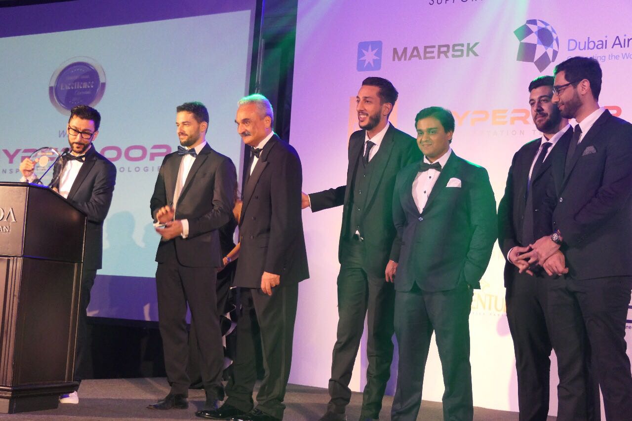 HyperloopTT team at Transport Arabia Excellence Awards
